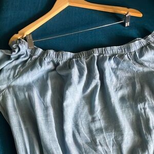 Calvin Klein off shoulder light weight denim dress